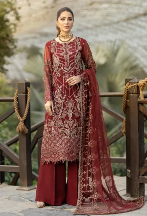 Adan's Libas Wisteria Embroidered Chiffon Collection – Sangria