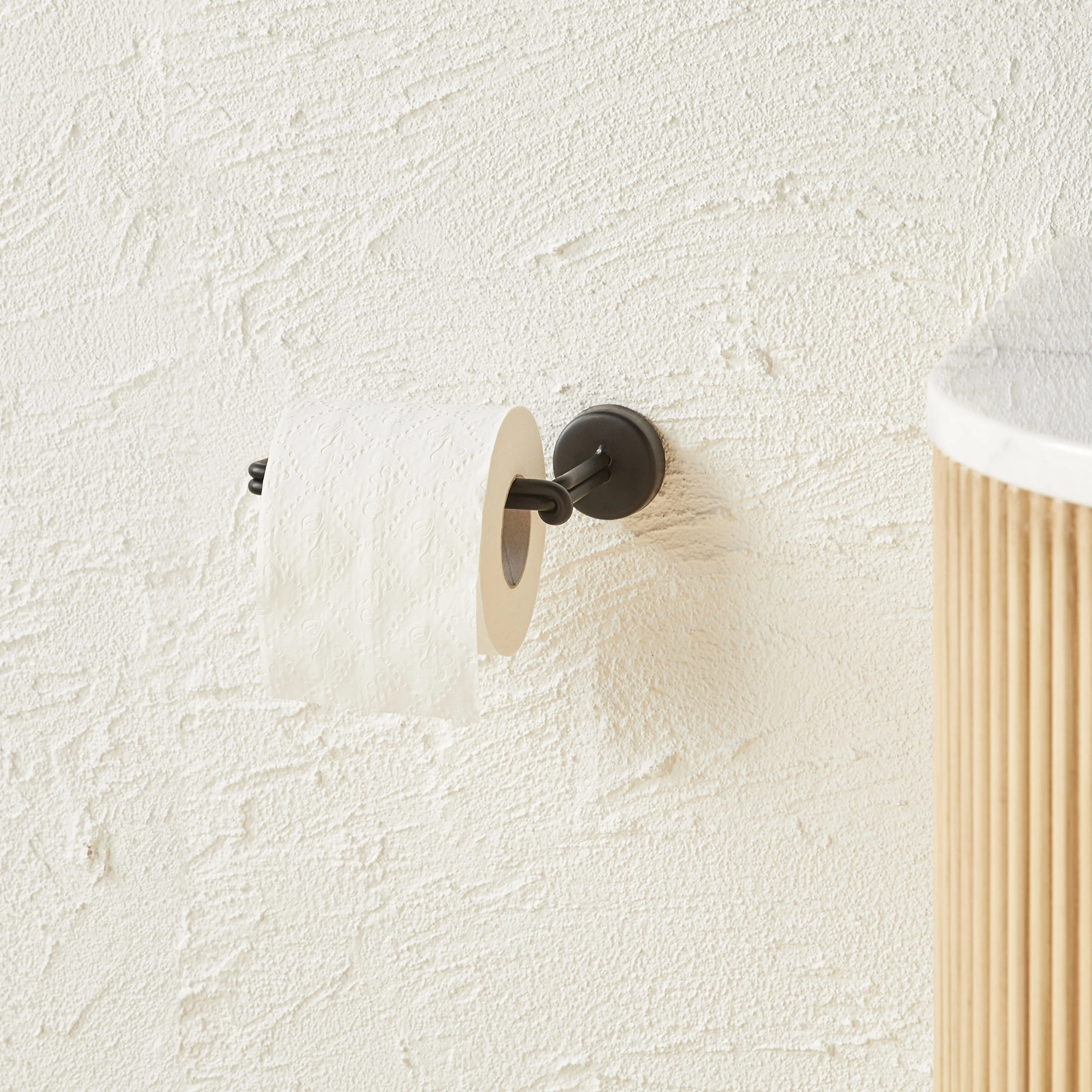 Amery Toilet Roll Holder Matte Black