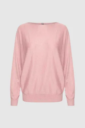 Annemarie Batwing Jumper in Pale Mauve