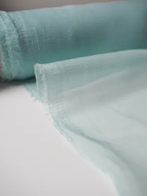 Aqua Silk Chiffon