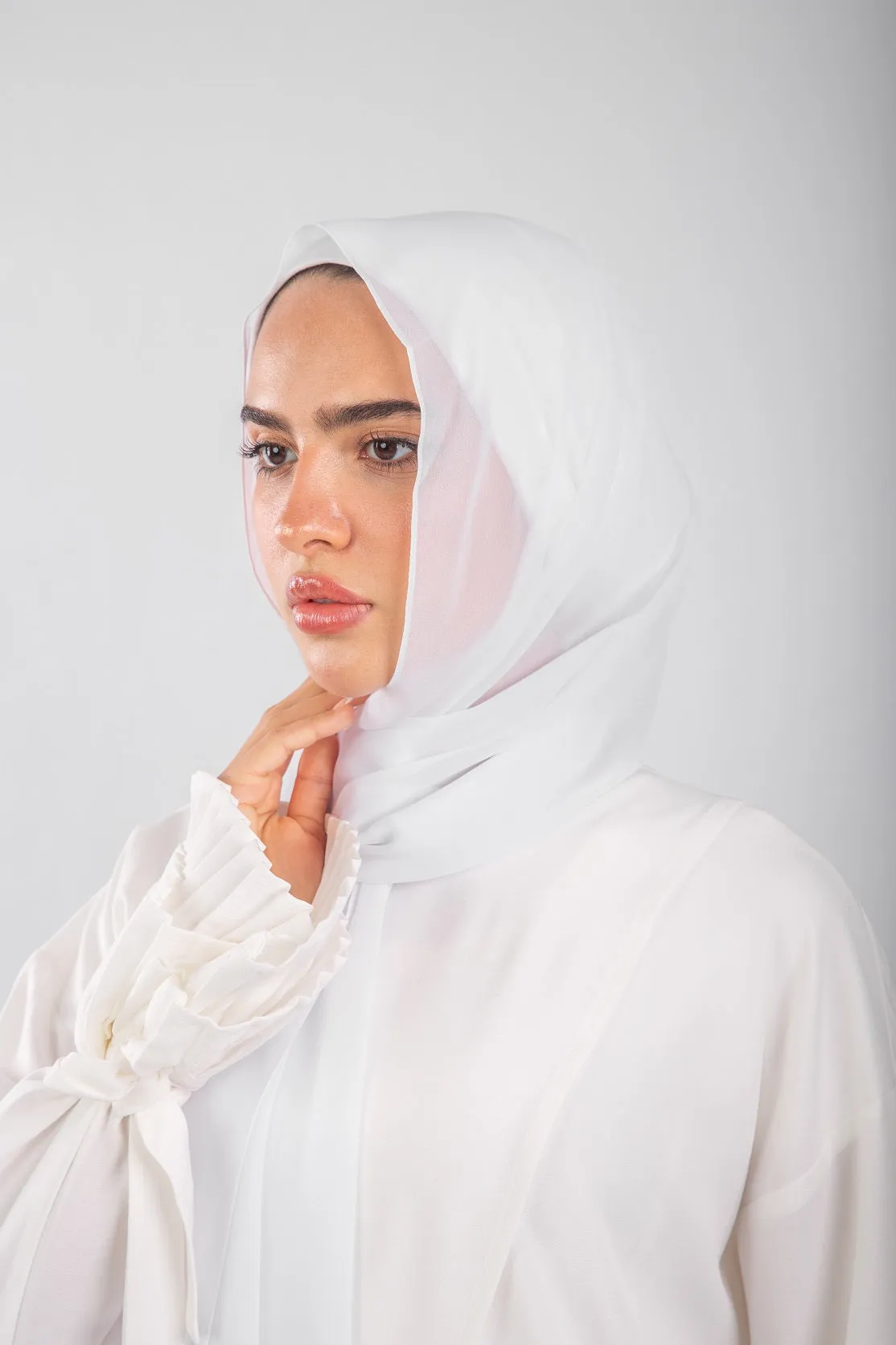 Essential Chiffon Hijab-White