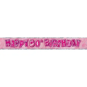 Glitzy Pink - Banner - 80