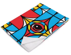 Golden Ratio Stained Glass EYEZ Throw Blanket