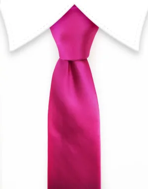 Hot Pink Solid Tie