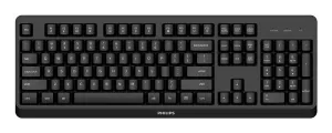 Philips 3000 Series Spk6307bl - Keyboard - Wireless - 2.4 Ghz - Matte Black