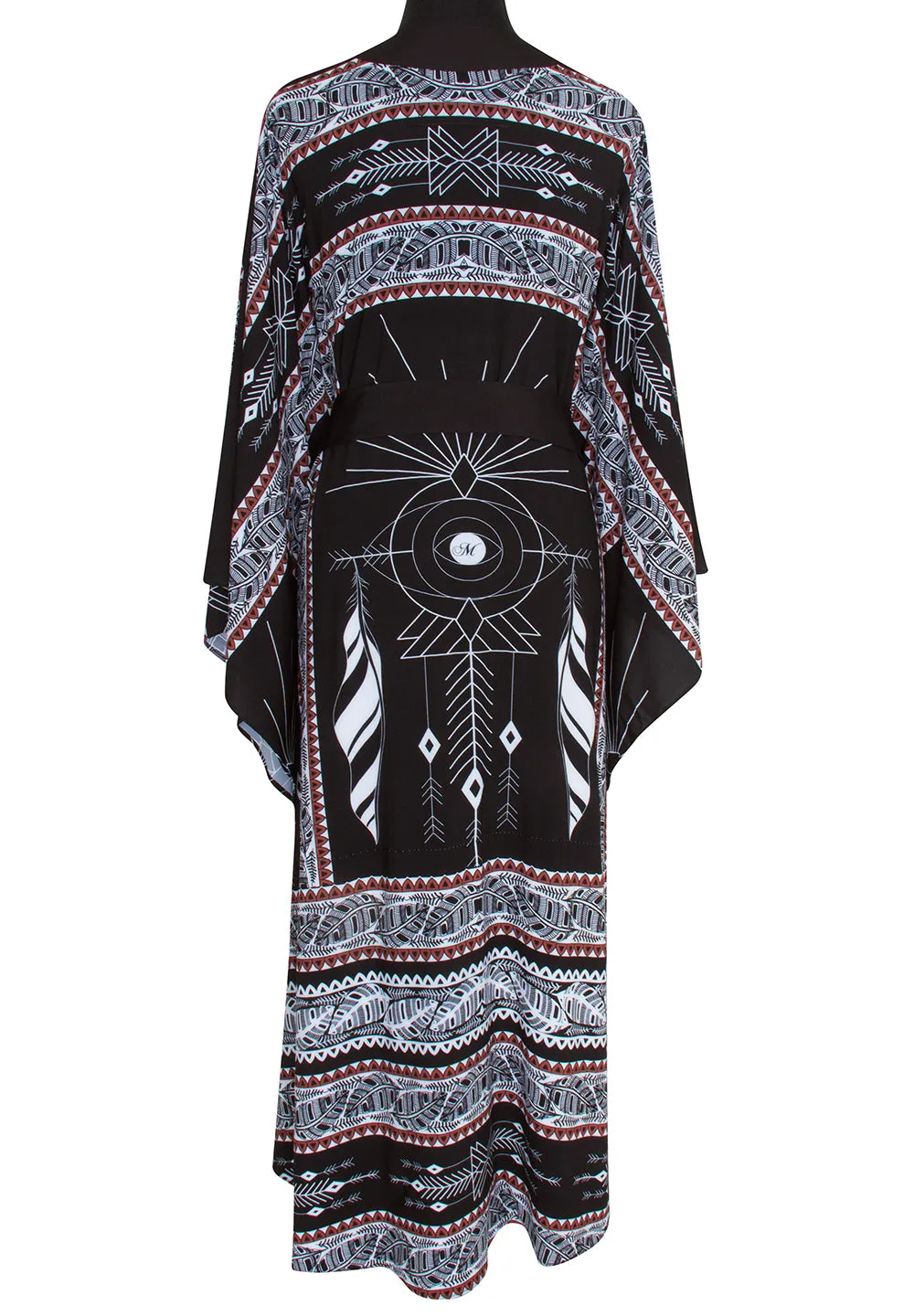 Tulum – Black Magic Kimono (Black) - Long