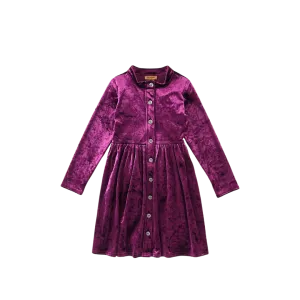 Wrangler Kid's Velvet Purple Dress